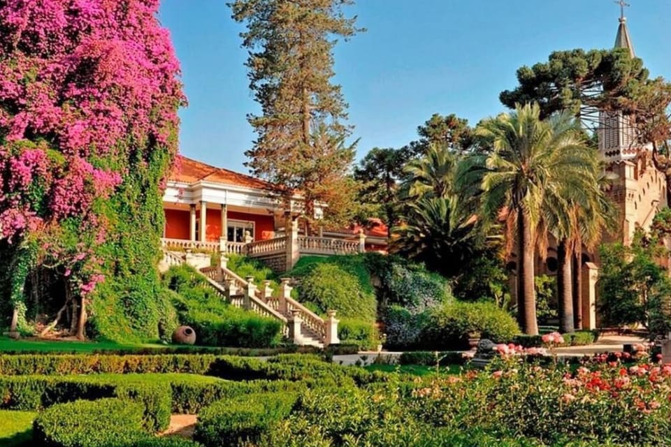 Jardins floridos da Vinícola Santa Rita